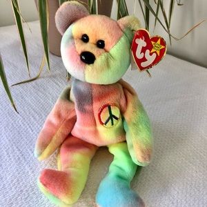 🌿 Peace Beanie Baby